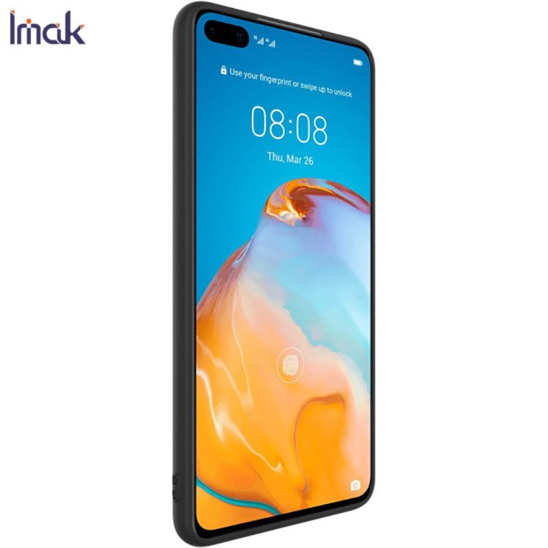 Etui Huawei P40 Granatowy Czarny Mata Silikonowa Serii Uc-1 Imak