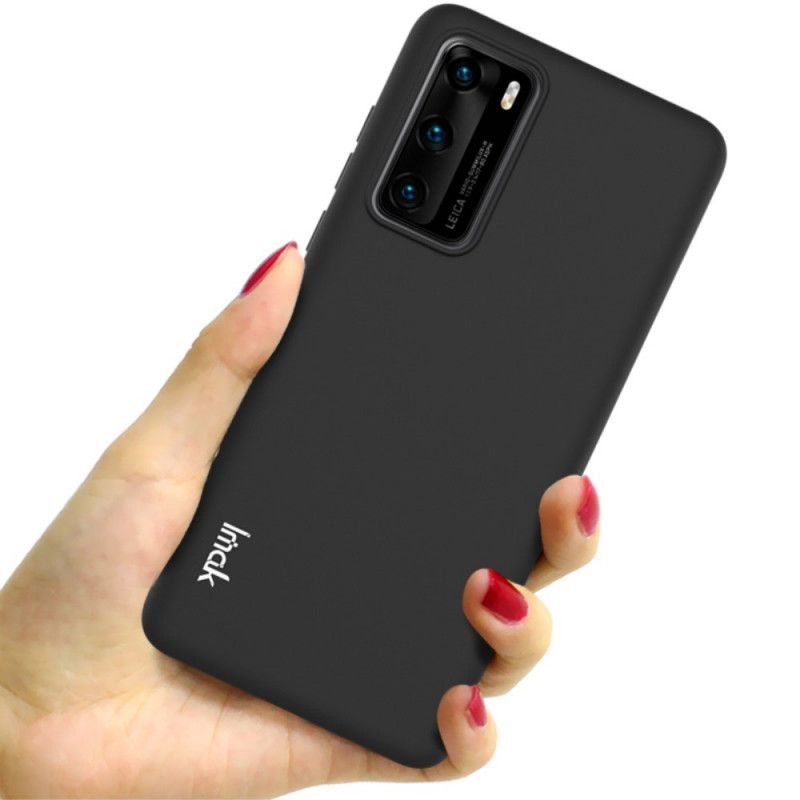 Etui Huawei P40 Granatowy Czarny Mata Silikonowa Serii Uc-1 Imak