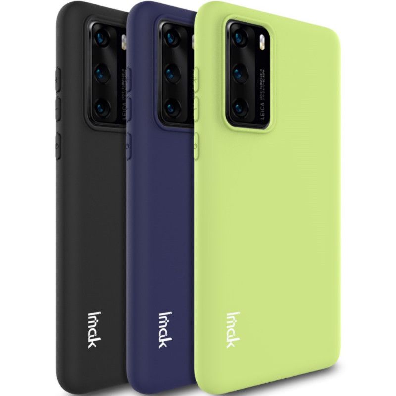 Etui Huawei P40 Granatowy Czarny Mata Silikonowa Serii Uc-1 Imak