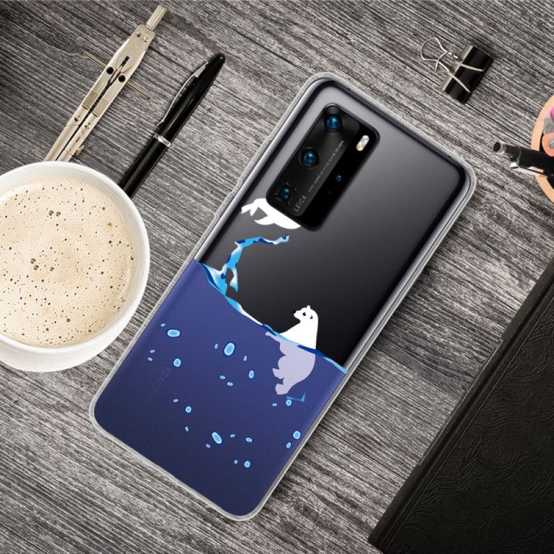 Etui Huawei P40 Gry Morskie