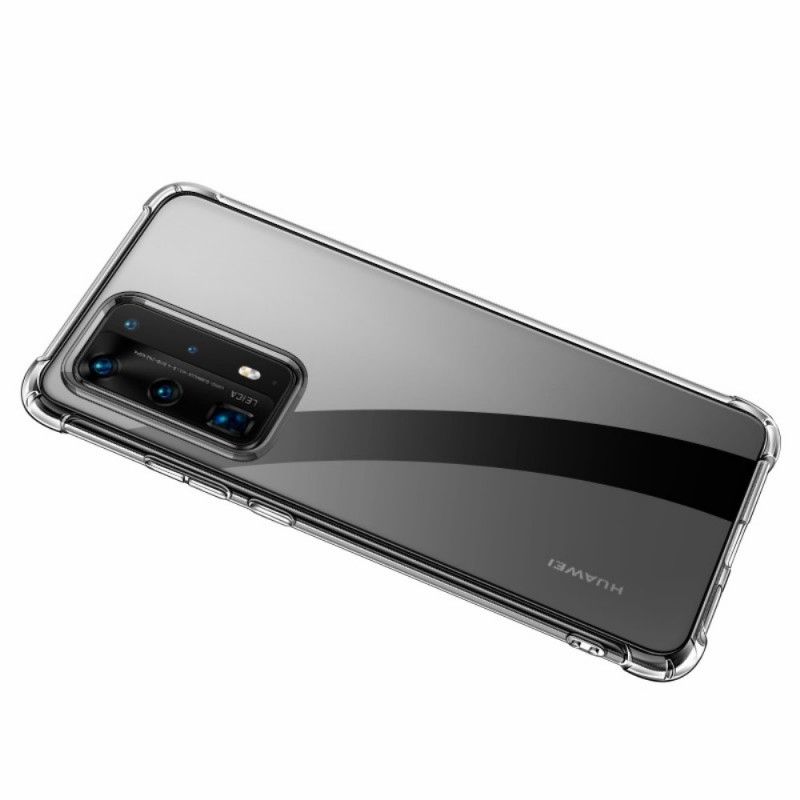 Etui Huawei P40 Przezroczyste Poduszki Ochronne Leeu Etui Ochronne