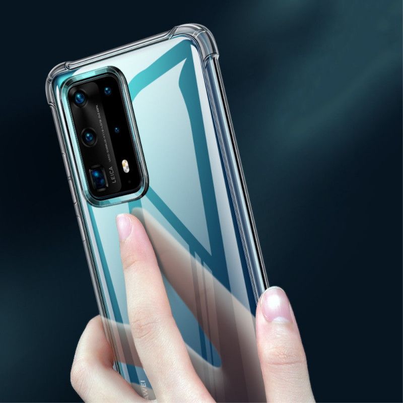 Etui Huawei P40 Przezroczyste Poduszki Ochronne Leeu Etui Ochronne