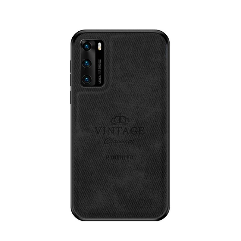 Etui Huawei P40 Szary Czarny Honorowy Rocznik Pinwuyo Etui Ochronne