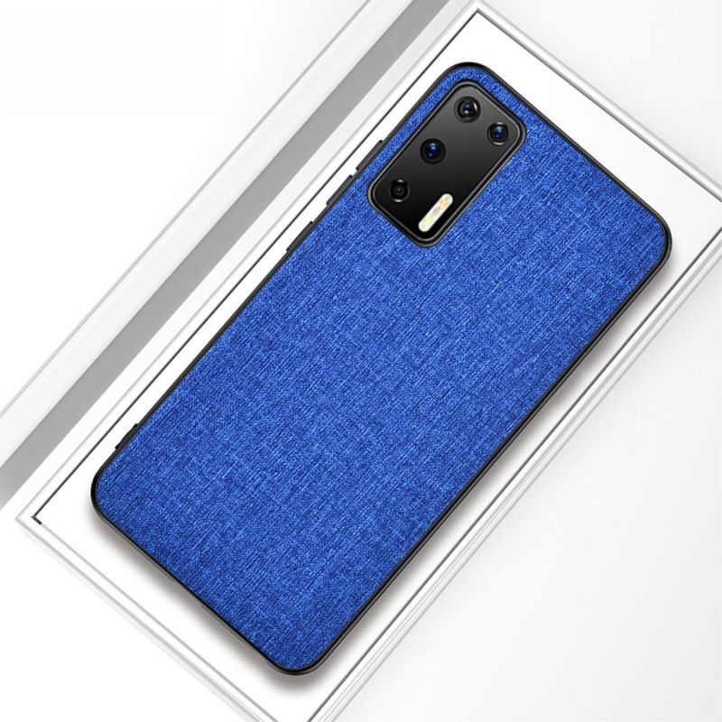 Etui Huawei P40 Szary Tekstura Tkaniny