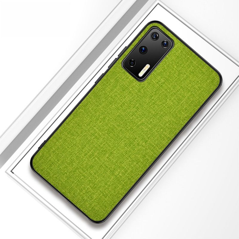 Etui Huawei P40 Szary Tekstura Tkaniny