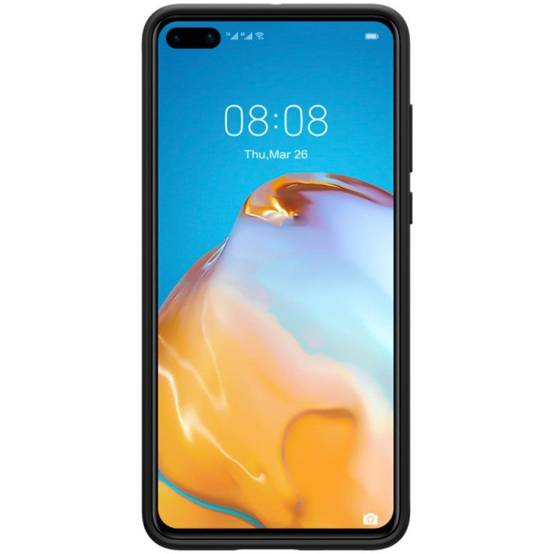 Futerały Huawei P40 Czerwony Czarny Seria Nillkin Flex Pure