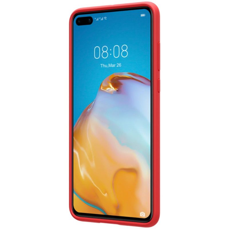 Futerały Huawei P40 Czerwony Czarny Seria Nillkin Flex Pure