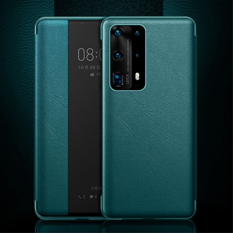 Zobacz Okładkę Efekt Skóry Huawei P40 Czarny