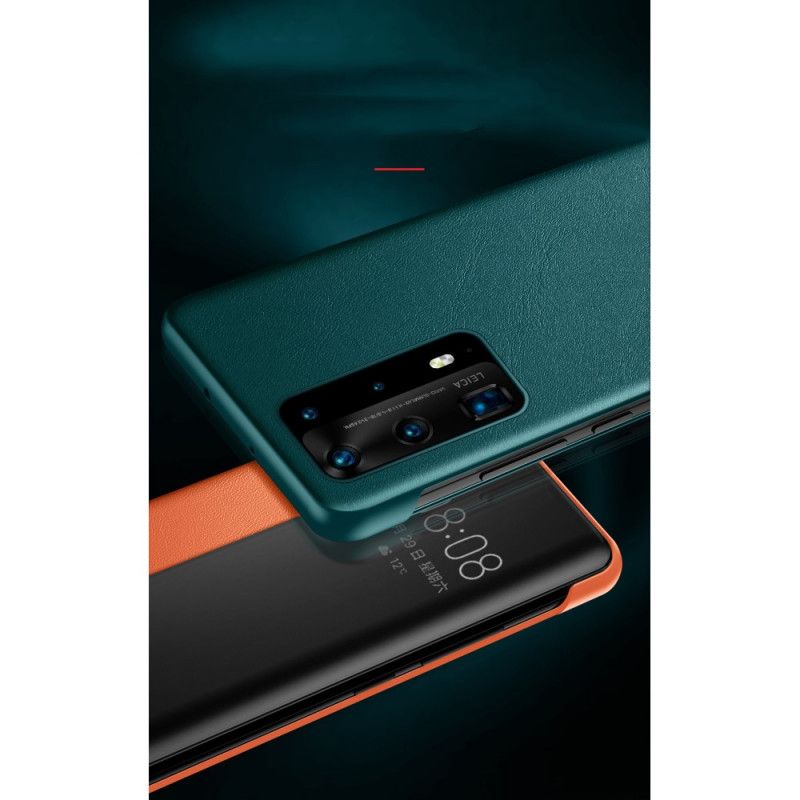 Zobacz Okładkę Efekt Skóry Huawei P40 Czarny