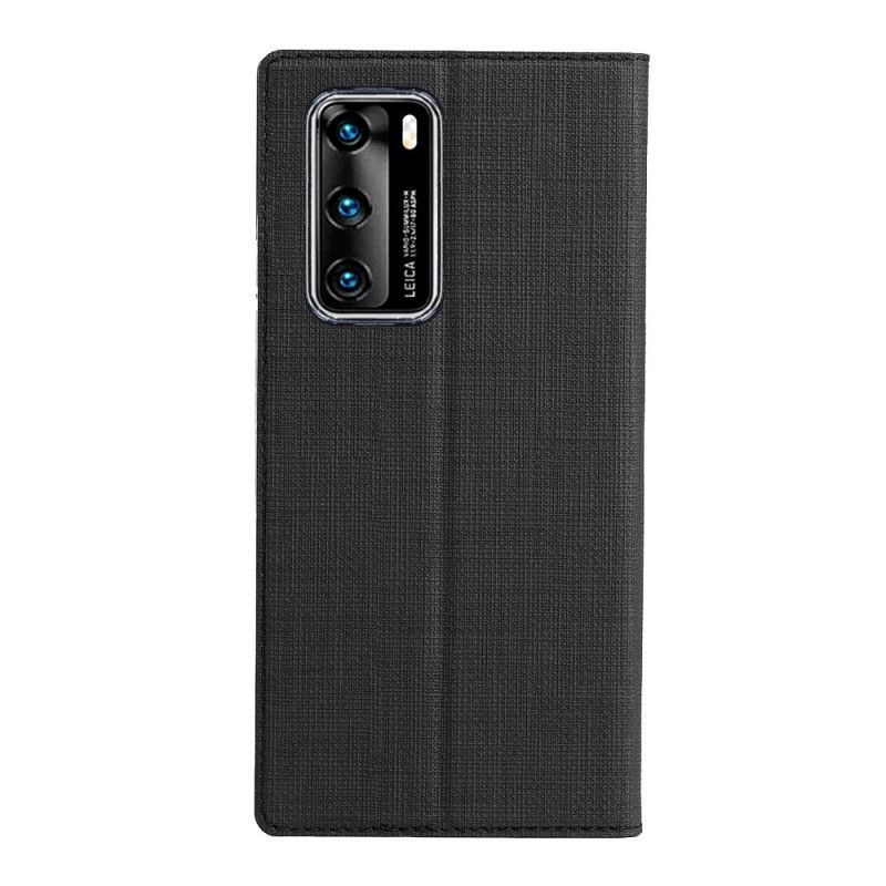 Zobacz Okładkę Huawei P40 Szary Czarny Textured Vili Dmx