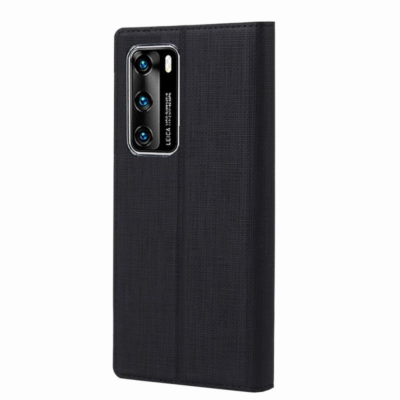 Zobacz Okładkę Huawei P40 Szary Czarny Textured Vili Dmx