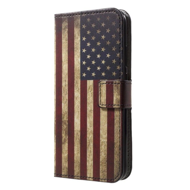 Etui Folio Huawei P20 Lite Flaga Usa Etui Ochronne