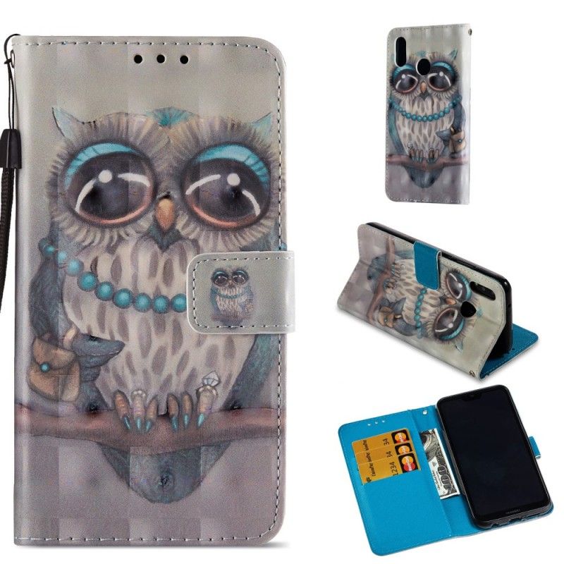 Etui Folio Huawei P20 Lite Miss Sowa 3D