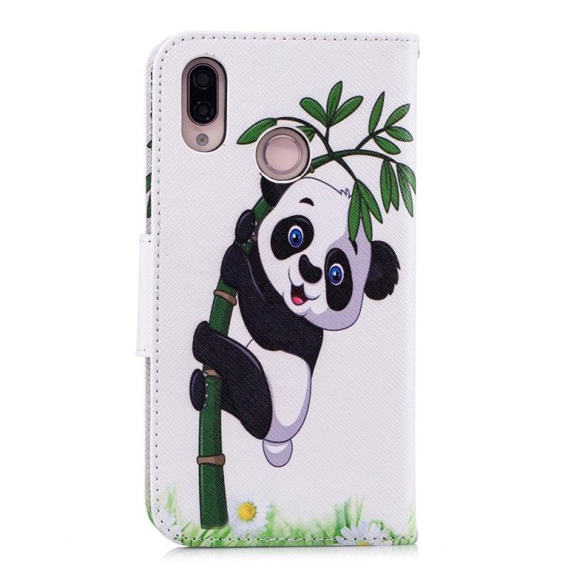 Etui Folio Huawei P20 Lite Panda Na Bambusie Etui Ochronne