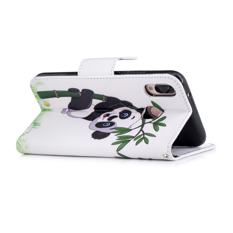 Etui Folio Huawei P20 Lite Panda Na Bambusie Etui Ochronne