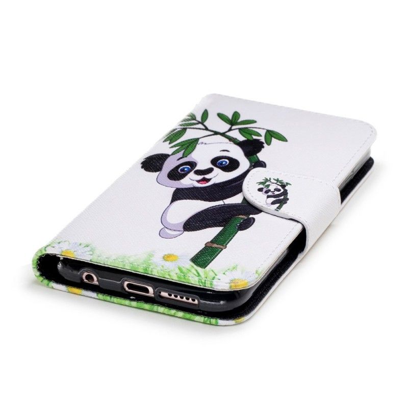 Etui Folio Huawei P20 Lite Panda Na Bambusie Etui Ochronne