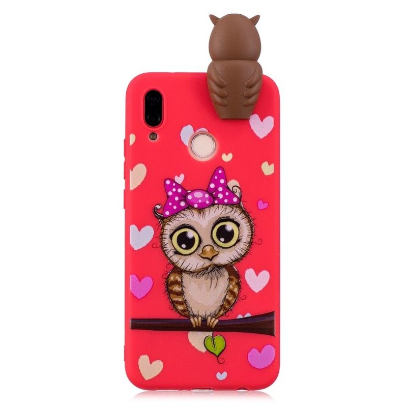 Etui Huawei P20 Lite 3D Panna Sowa