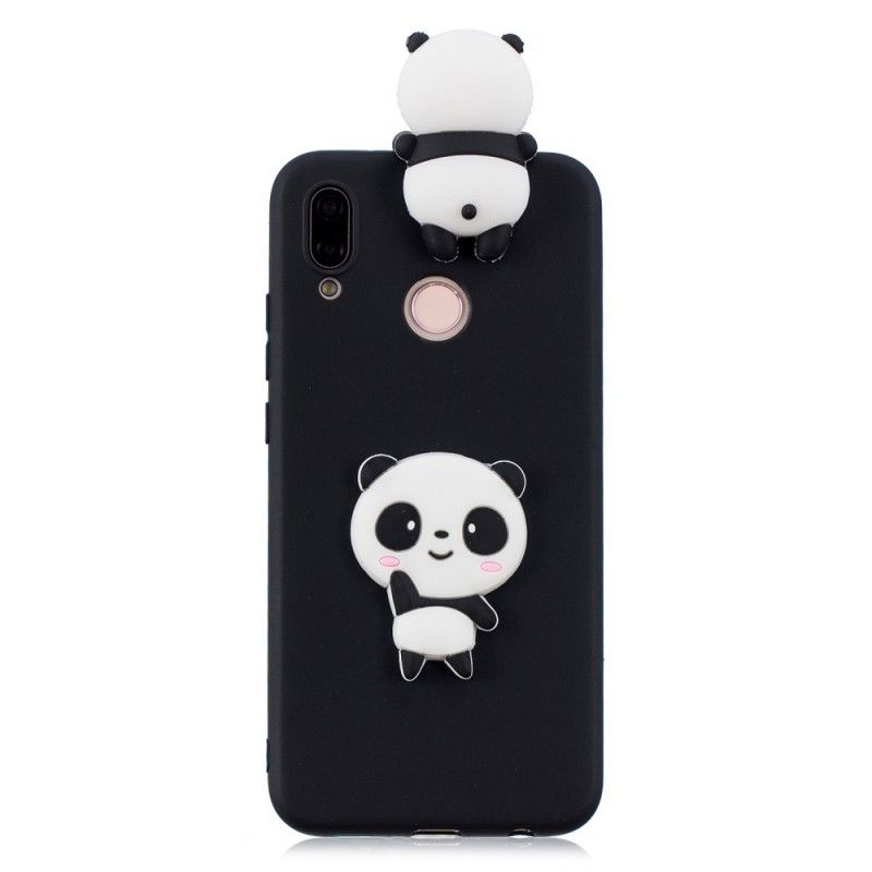 Etui Huawei P20 Lite Biały Czarny 3D Moja Panda Etui Ochronne