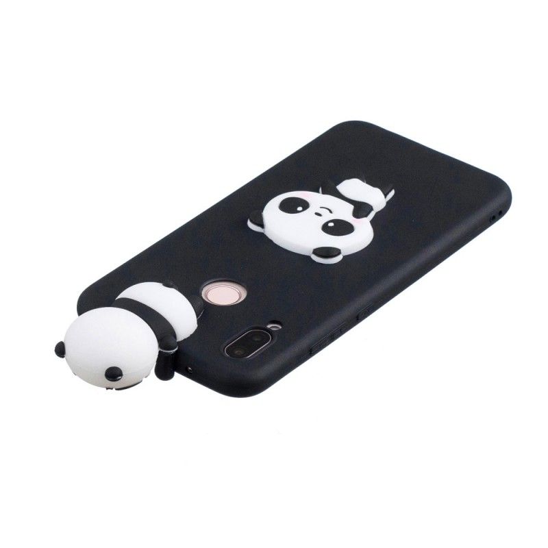 Etui Huawei P20 Lite Biały Czarny 3D Moja Panda Etui Ochronne