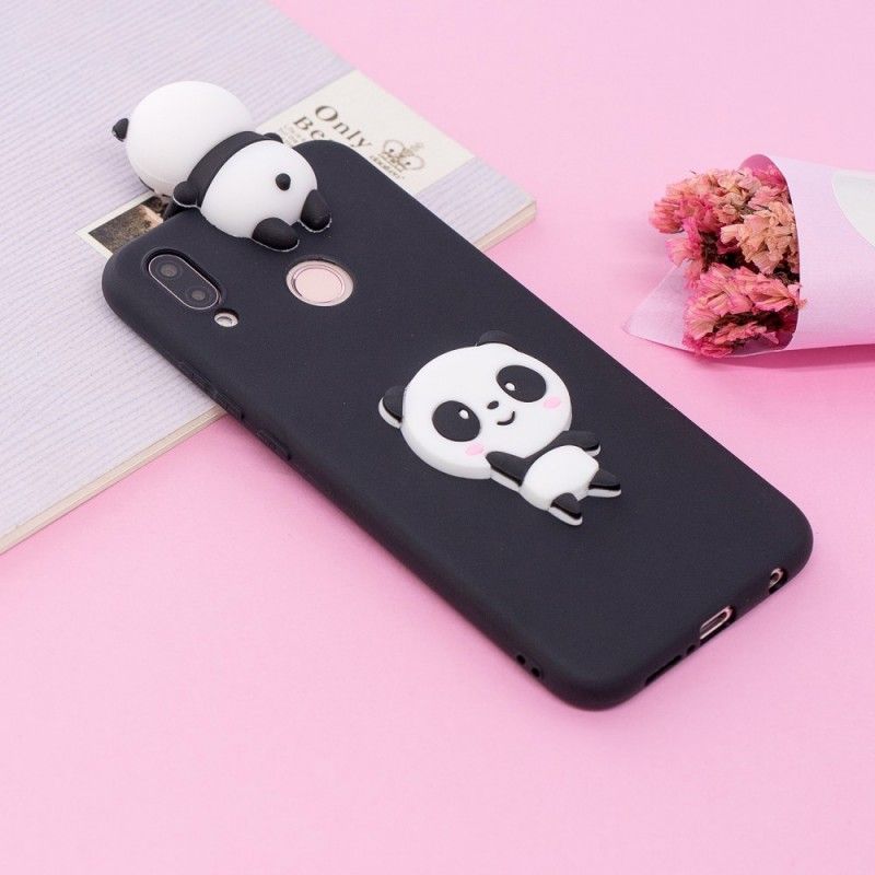 Etui Huawei P20 Lite Biały Czarny 3D Moja Panda Etui Ochronne