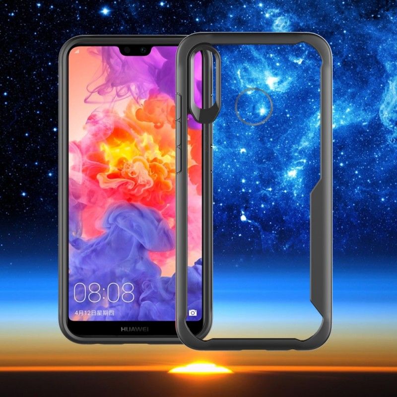 Etui Huawei P20 Lite Czerwony Czarny Hybryda Premium