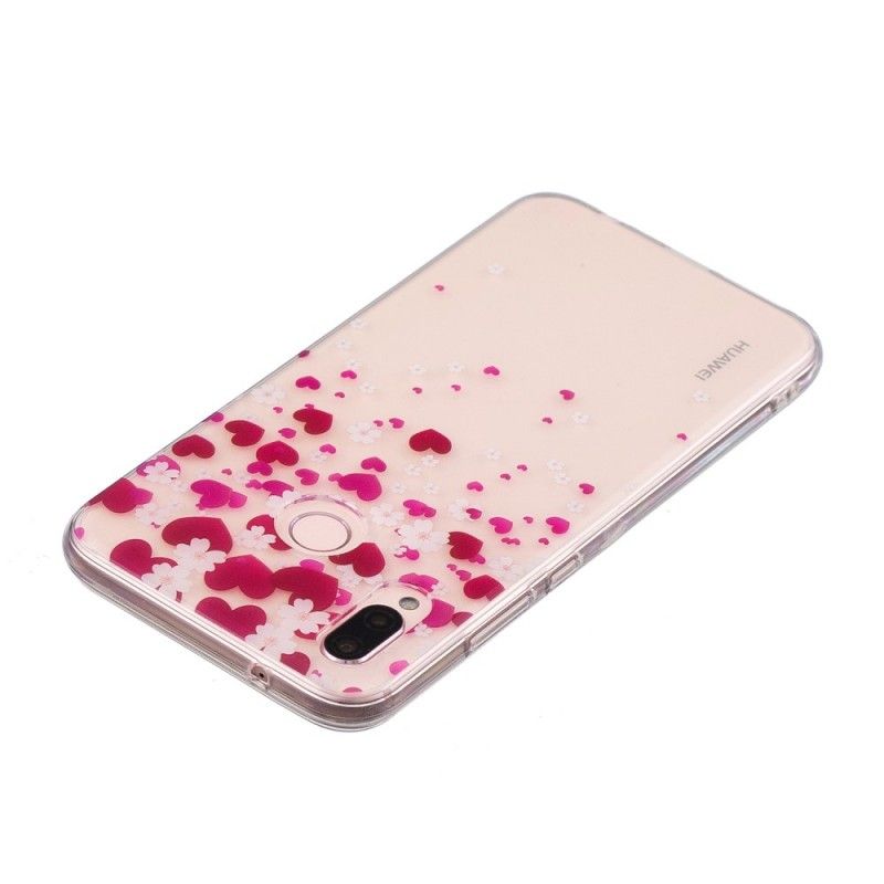 Etui Huawei P20 Lite Deszcz Serc