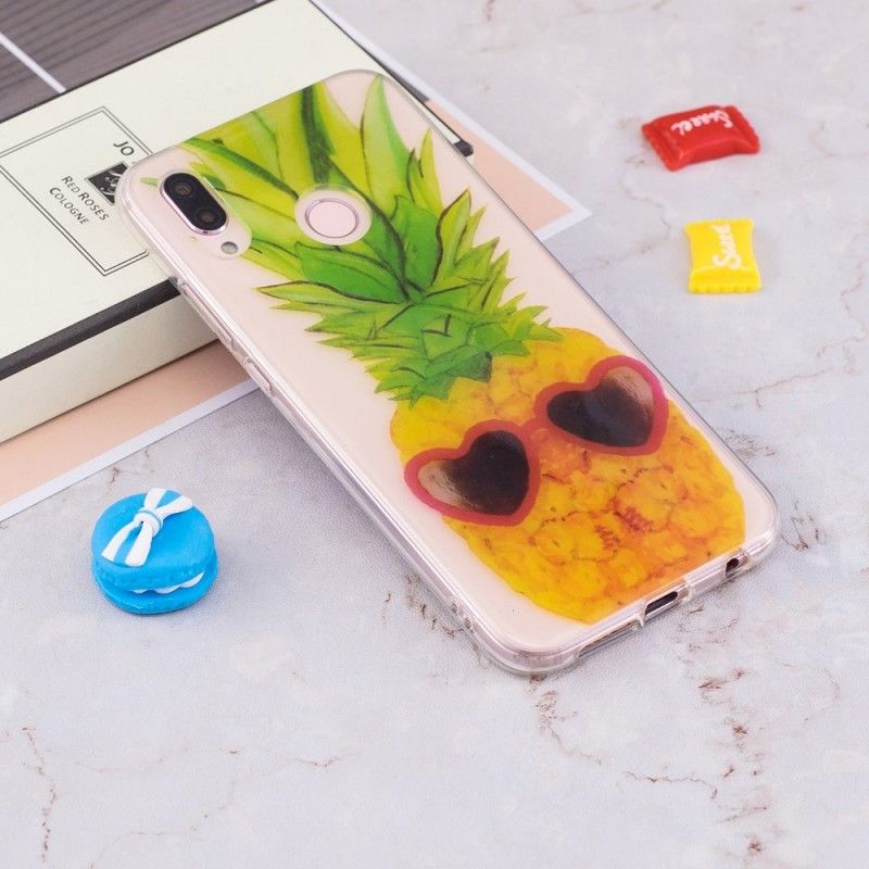 Etui Huawei P20 Lite Przezroczysty Ananas Incognito Etui Ochronne