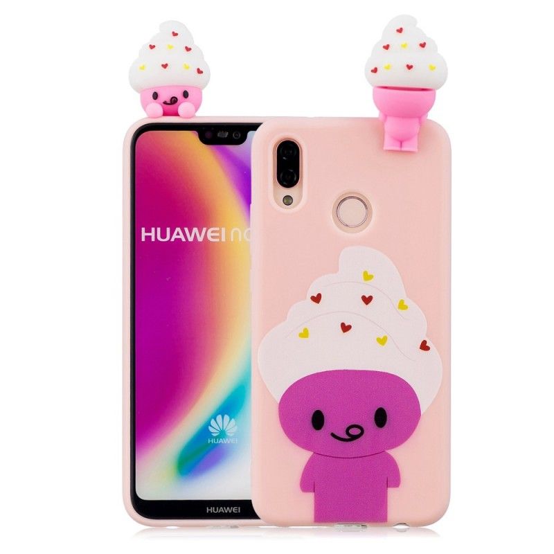 Futerały Huawei P20 Lite Etui na Telefon Fajne Lody W 3D