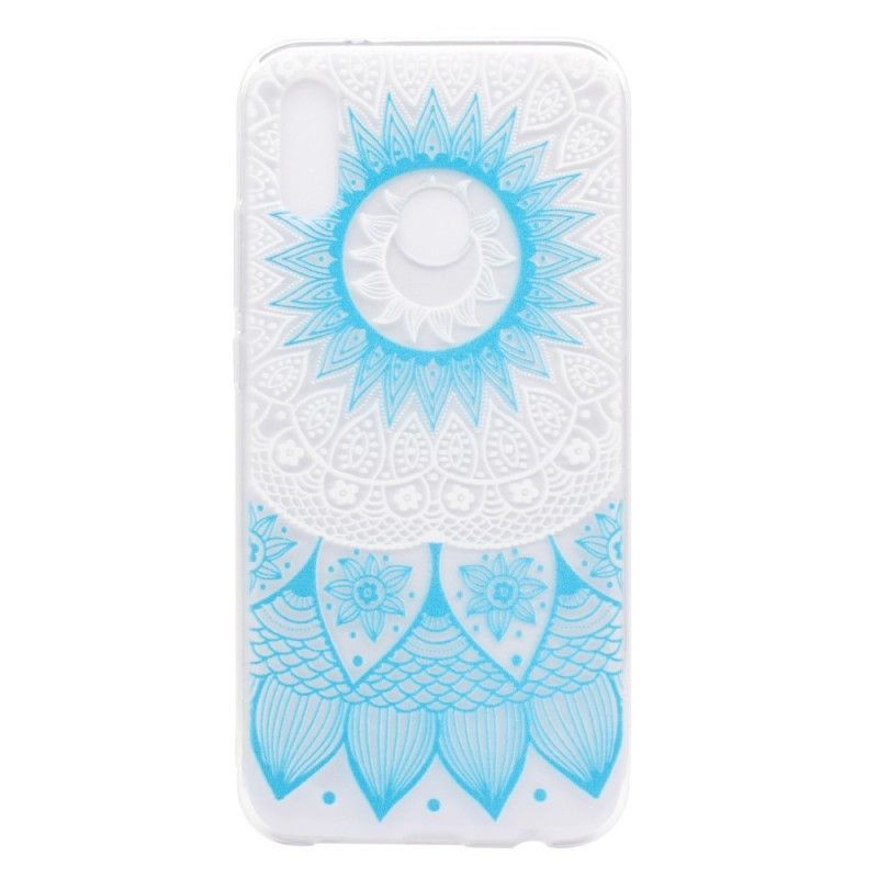 Futerały Huawei P20 Lite Róża Etui na Telefon Przezroczysta Kolorowa Mandala