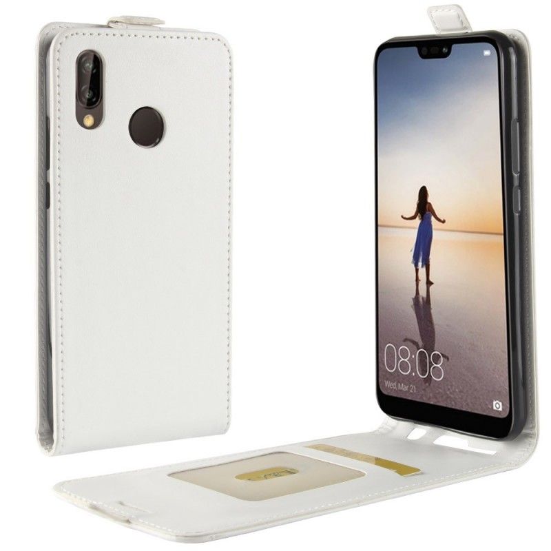 Pokrowce Huawei P20 Lite Biały Czarny Składany