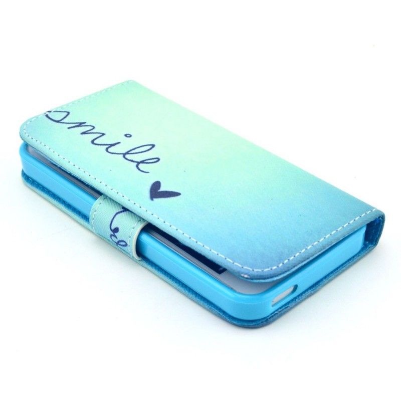 Etui Folio iPhone 5 / 5S / SE Uśmiech Etui Ochronne