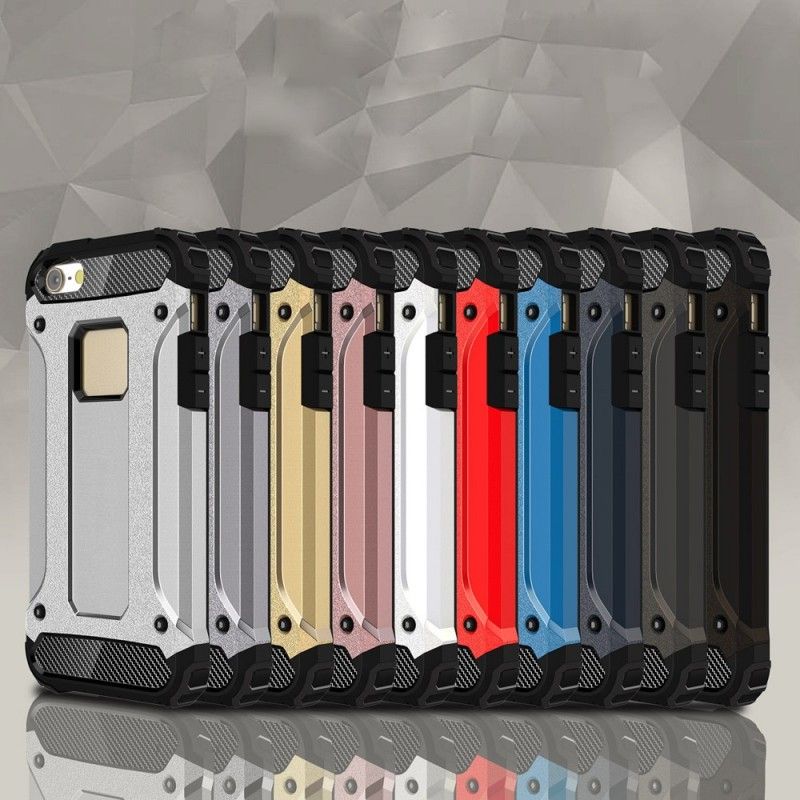 Etui iPhone 5 / 5S / SE Czerwony Czarny Ocalały