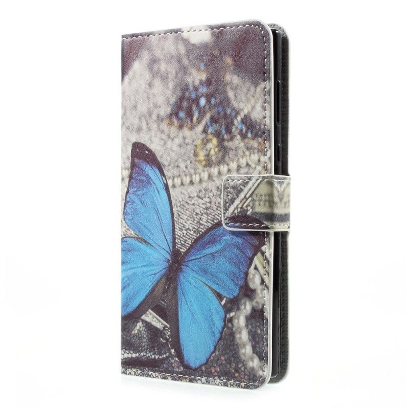 Etui Folio Sony Xperia L1 Niebieski Motyl