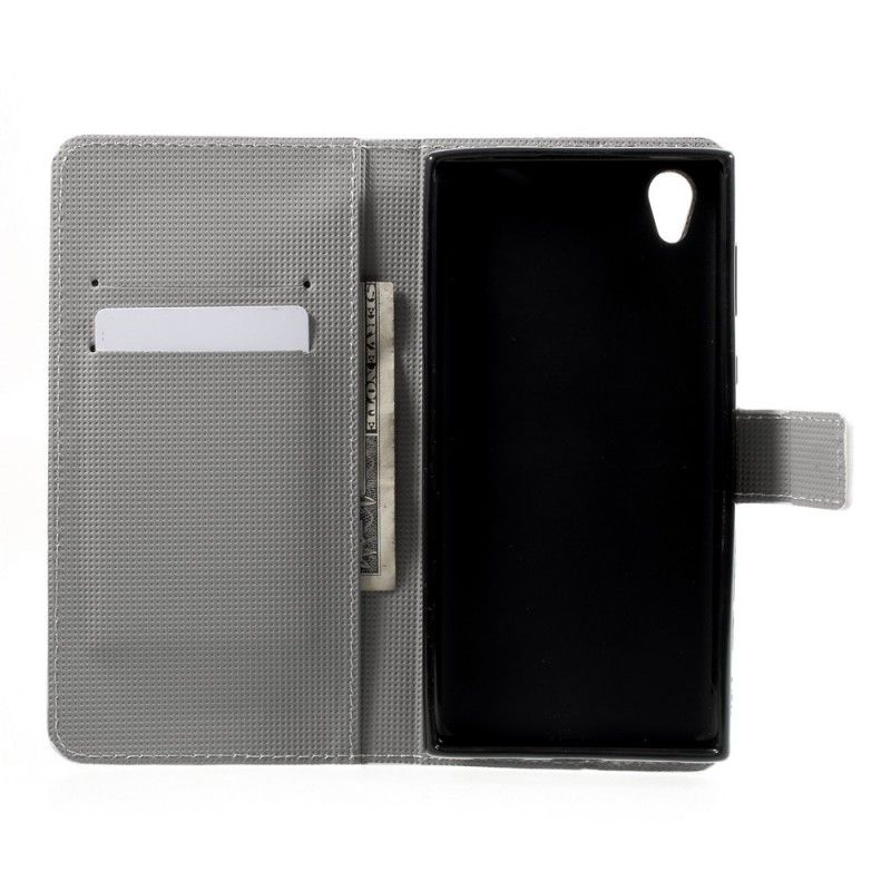 Etui Folio Sony Xperia L1 Niebieski Motyl