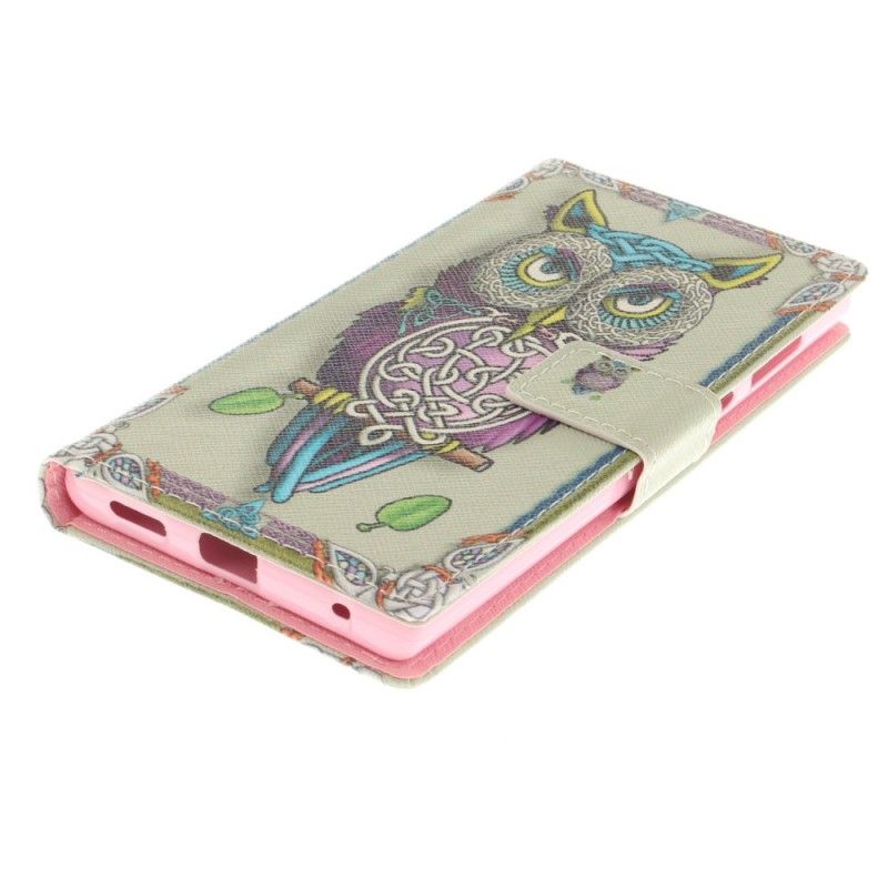 Etui Folio Sony Xperia L1 Sowa Plemienna Etui Ochronne