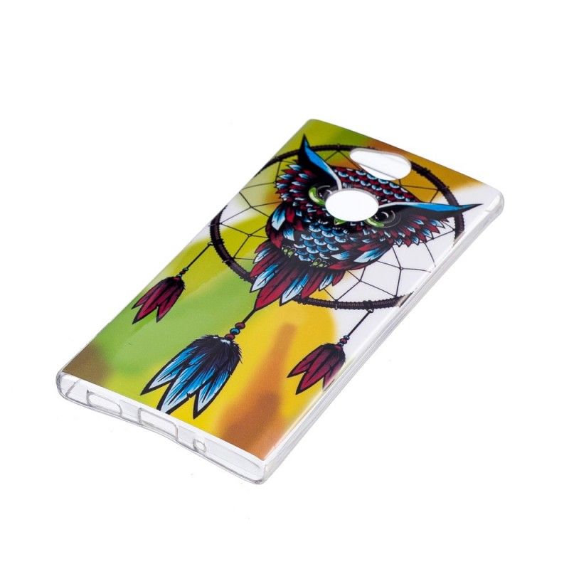 Etui Sony Xperia XA2 Fluorescencyjny Łapacz Snów Sowy