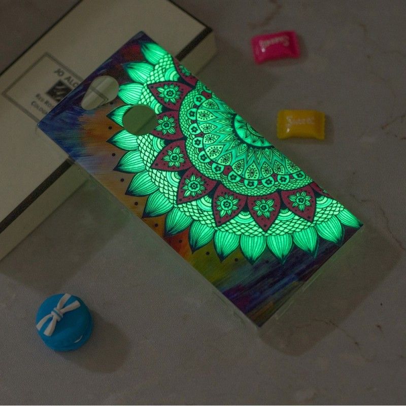 Etui Sony Xperia XA2 Mandala W Kolorze Fluorescencyjnym