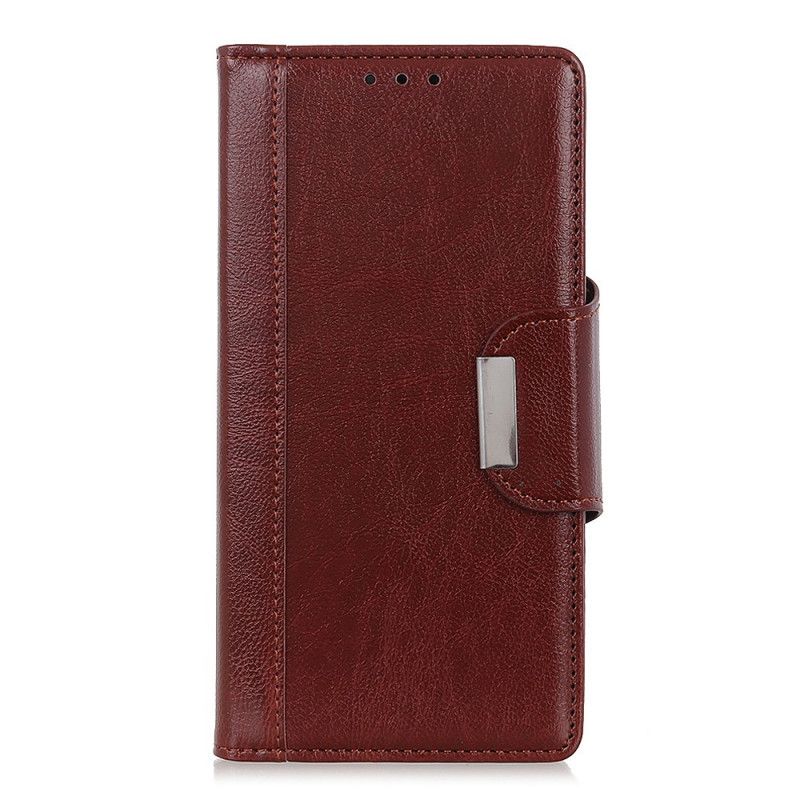 Etui Folio iPhone 12 Pro Max Czarny Zapięcie Eleganckie Ze Sztucznej Skóry Etui Ochronne