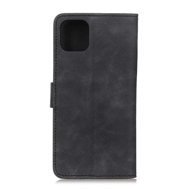 Etui Folio iPhone 12 Pro Max Czerwony Czarny Efekt Skóry Khazneh W Stylu Vintage Etui Ochronne