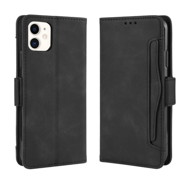 Etui Folio iPhone 12 Pro Max Czerwony Czarny Karta Wielokrotna Pierwszej Klasy Etui Ochronne