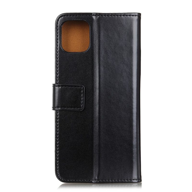 Etui Folio iPhone 12 Pro Max Czerwony Czarny Trójkolorowy Efekt Skóry Etui Ochronne