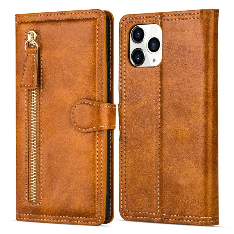 Etui Folio iPhone 12 Pro Max Czerwony Czarny Wielofunkcyjny Portfel