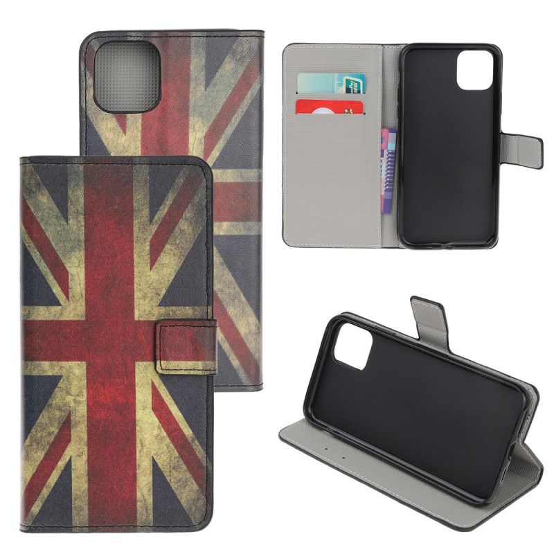 Etui Folio iPhone 12 Pro Max Flaga Anglii Etui Ochronne