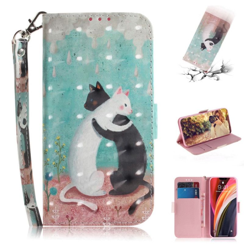 Etui Folio iPhone 12 Pro Max Koci Przyjaciele Ze Stringami