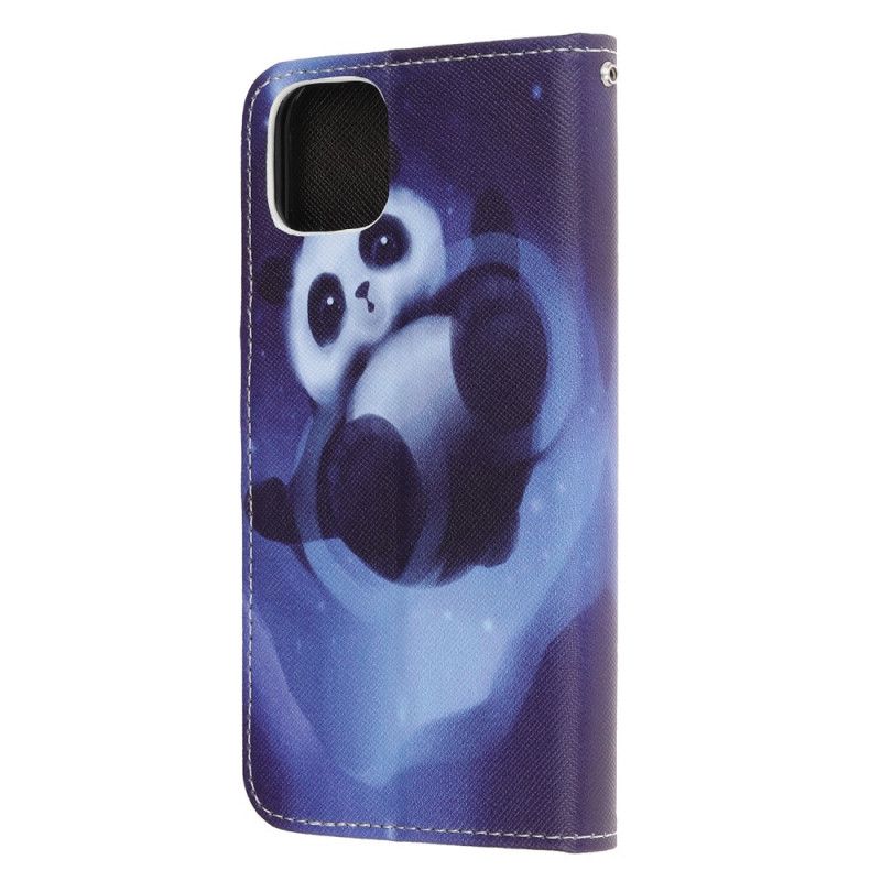 Etui Folio iPhone 12 Pro Max Miejsce Na Pandę Ze Stringami