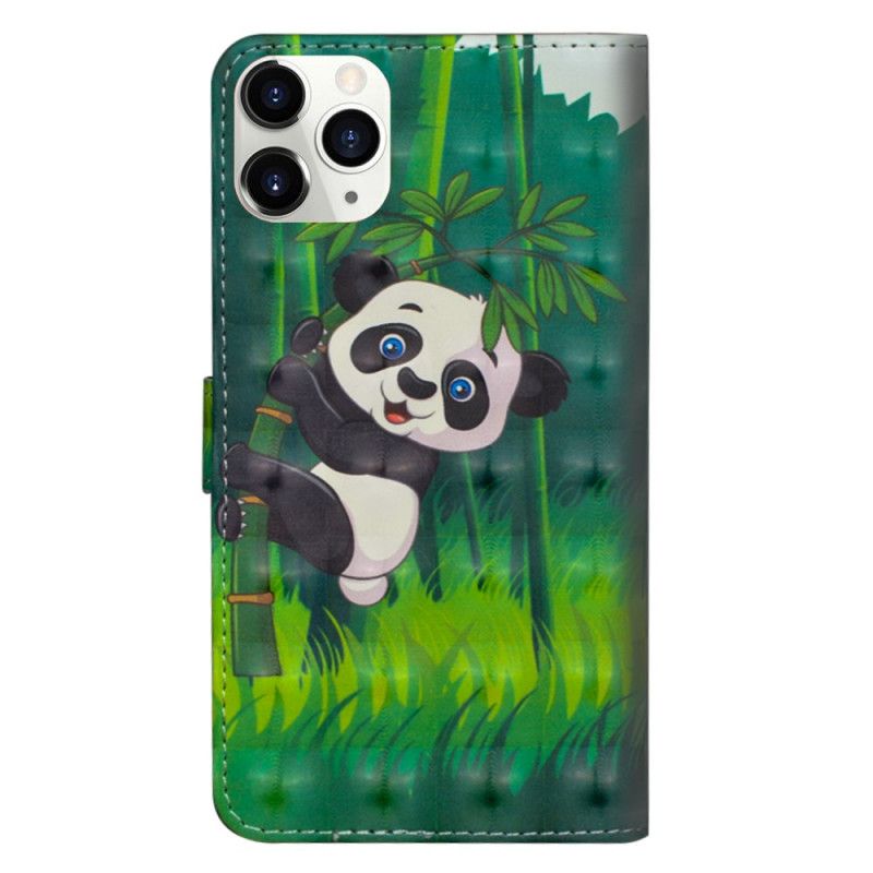 Etui Folio iPhone 12 Pro Max Panda I Bambus Etui Ochronne