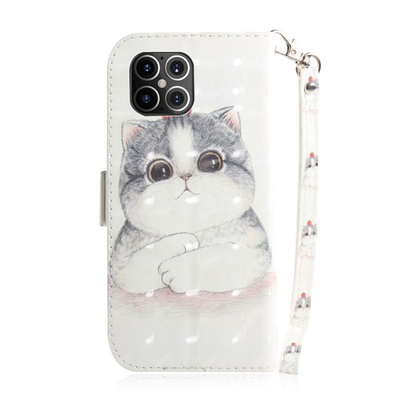 Etui Folio iPhone 12 Pro Max Pomidor Na Stringach Cat Etui Ochronne