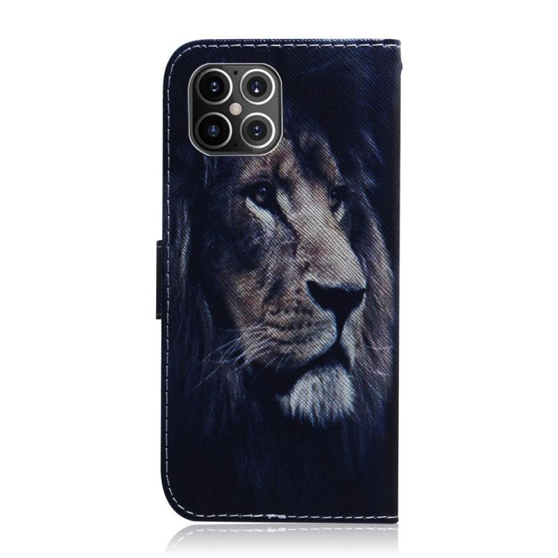 Etui Folio iPhone 12 Pro Max Śniący Lew