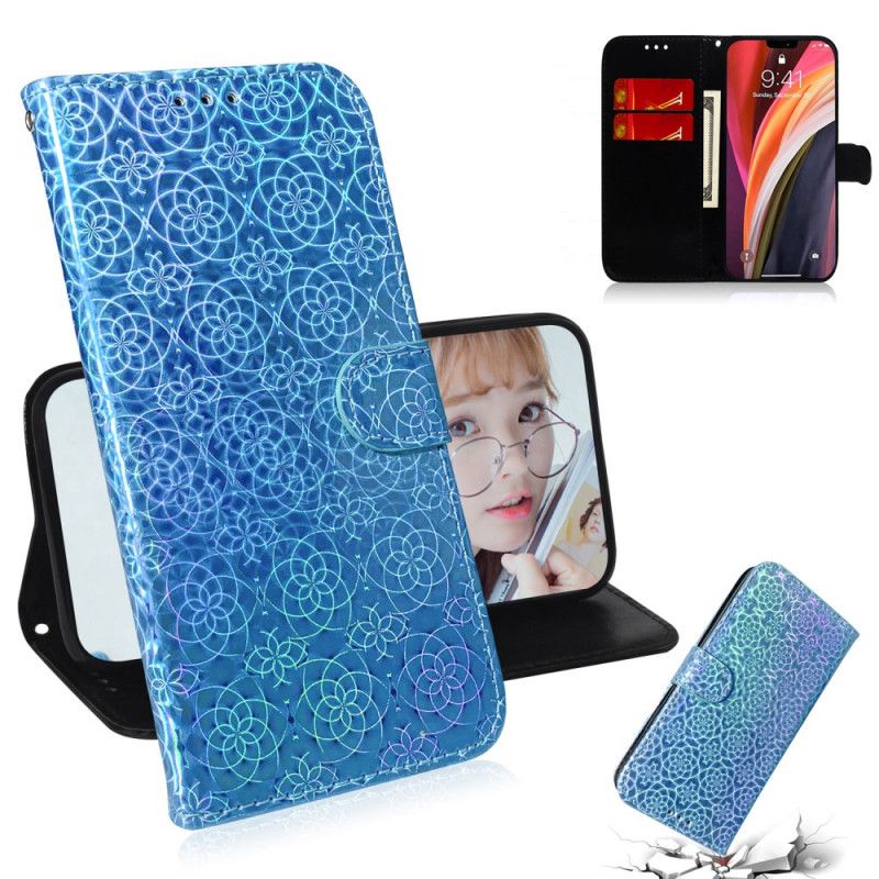 Etui Folio iPhone 12 Pro Max Szary Czarny Czysty Kolor Etui Ochronne