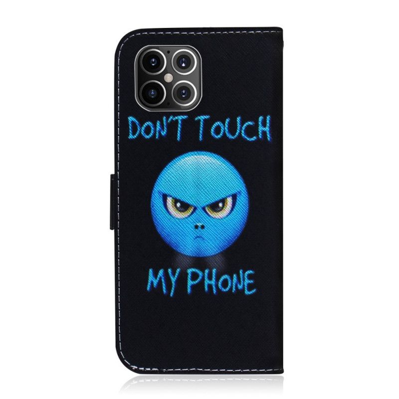 Etui Folio iPhone 12 Pro Max Telefon Z Emoji Etui Ochronne